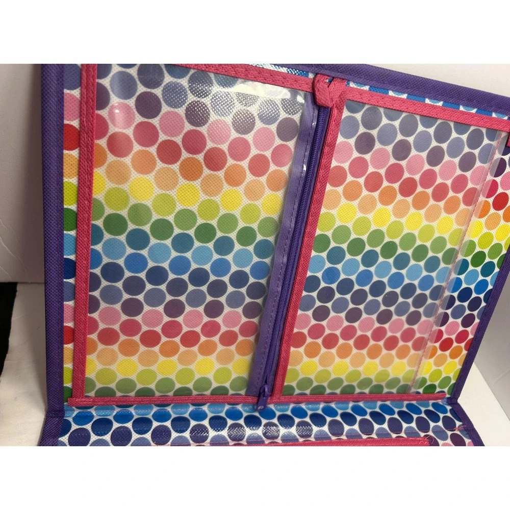 Lisa Frank A5 Girls Stationery Portfolio Folder Multicolor Animal Organizer